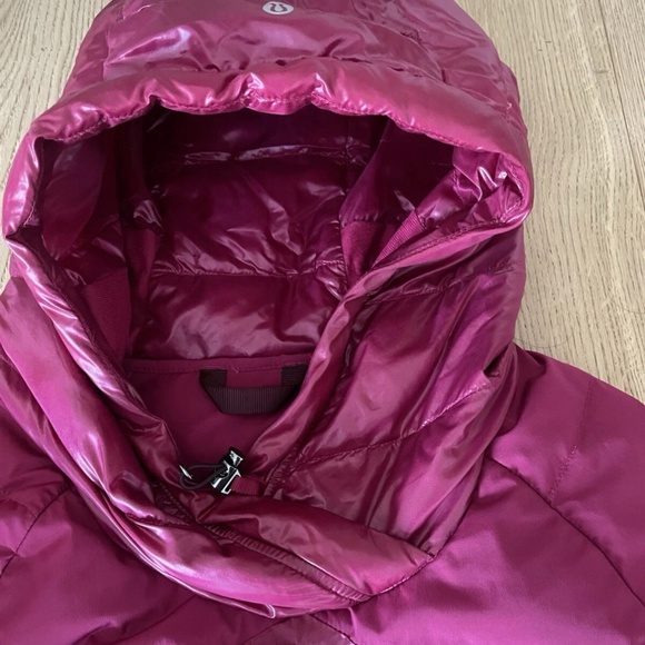 Lululemon Down Jacket Size 6 Puffy Hot Pink Ripened Raspberry Puffer - Picture 3 of 5